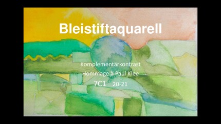 7C1 20-21 Bleistiftaquarell Klee