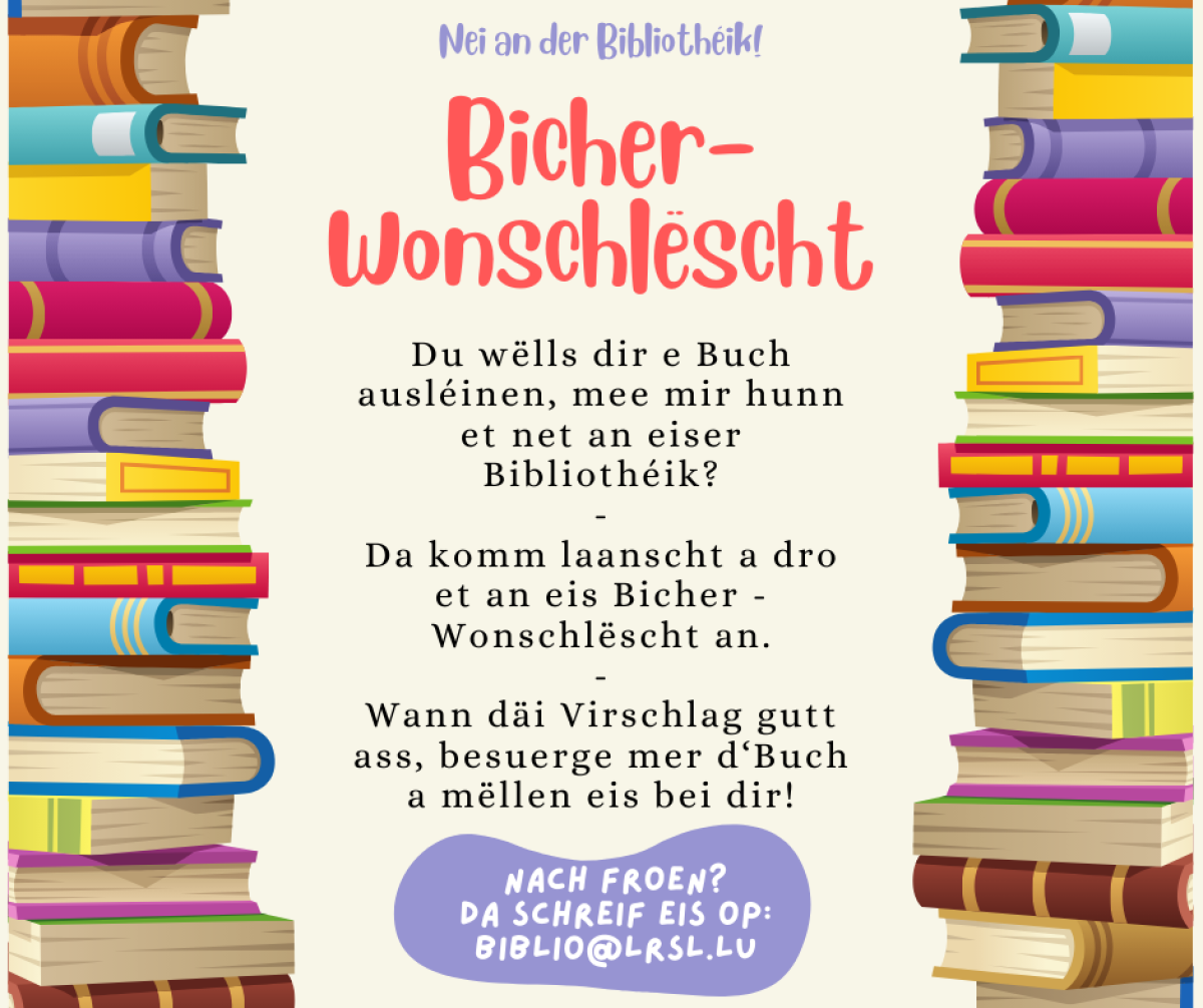 Bicher Wonsch-lëscht Telee